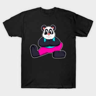 Panda at Yoga stretching exercises T-Shirt